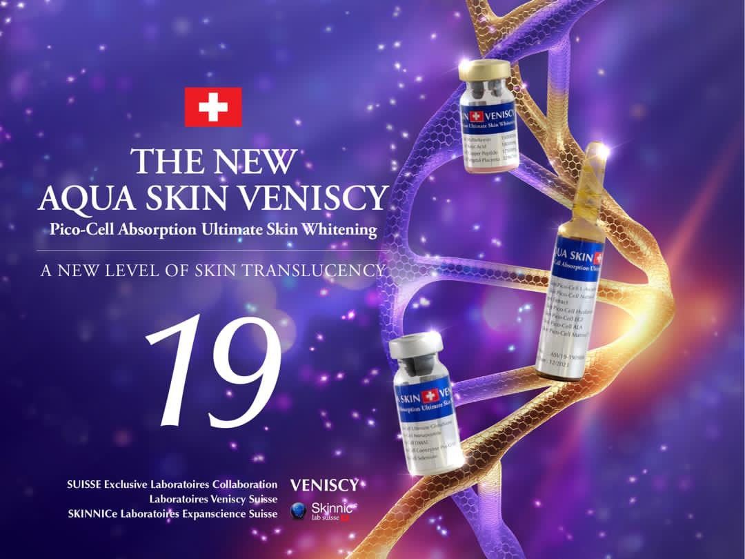 Aqua skin Veniscy 19 Pico Cell Ultimate Skin whitening Injection
